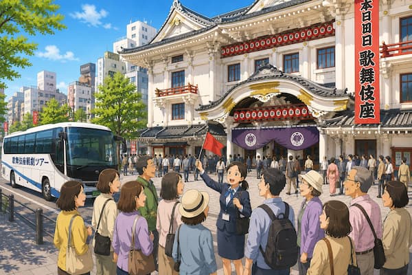 歌舞伎観劇のバスツアー