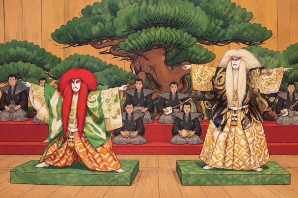 仔獅子の精と親獅子の精
