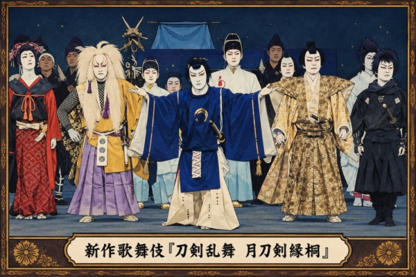 新作歌舞伎『刀剣乱舞 〜月刀剣縁桐〜』のカーテンコール