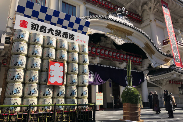 「壽 初春大歌舞伎」が開催されている2022年1月の歌舞伎座