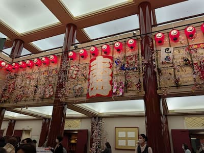 1月の歌舞伎座一階ロビー