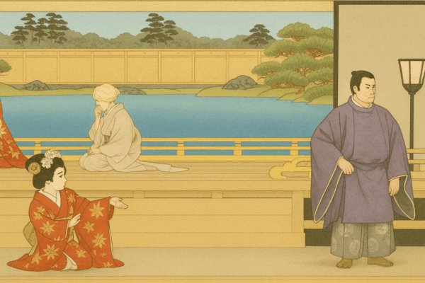 『道明寺』菅丞相と苅屋姫の別れ