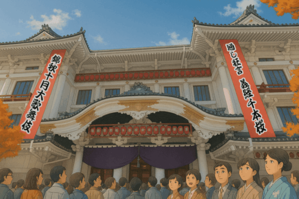 錦秋十月大歌舞伎が開催される歌舞伎座イメージ