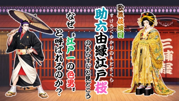歌舞伎『助六由縁江戸桜』あらすじと見どころ｜なぜ“江戸一の色男”と呼ばれるのか？