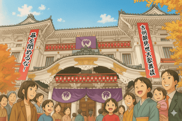 2025年11月吉例顔見世大歌舞伎が行われる歌舞伎座のイメージ