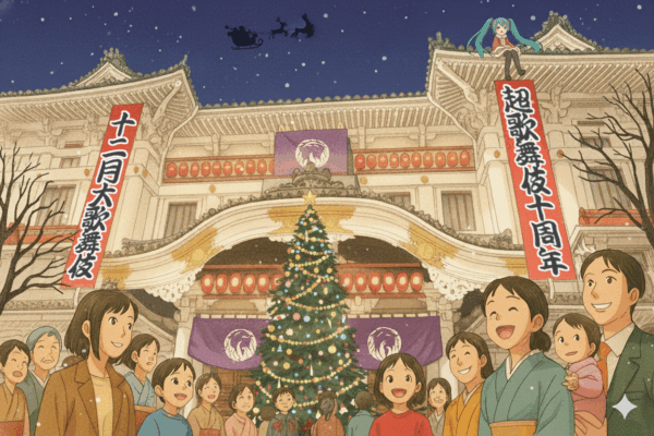 12月の歌舞伎座前イメージ