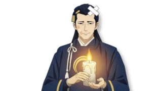 キャンドルの灯りを見つめる宗近