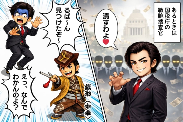 [28-2]『半沢直樹』の黒崎に変装したルパンだが銭形に見破られる