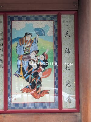 『元禄花見踊』の絵看板