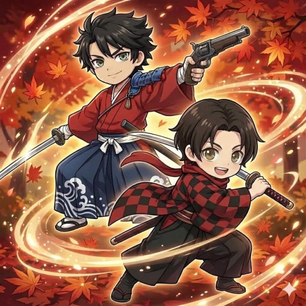 刀剣乱舞歌舞伎の陸奥と加州