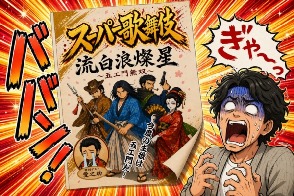 [32-4]スーパー歌舞伎に流白浪燦星が乗っ取られたイメージに恐怖する愛之助