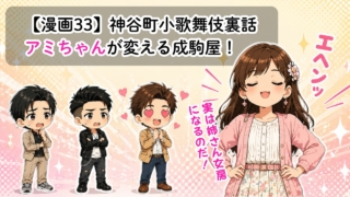 【漫画33】神谷町小歌舞伎裏話〜アミちゃんが変える成駒屋！〜