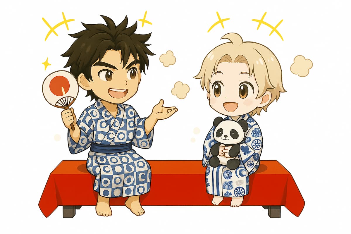 『刀剣乱舞〜舞競刀剣男士』で楽しげに談笑する陸奥と髭切