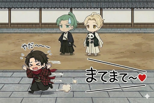 [11-1]何かから逃げる加州とそれを見つめる髭切・膝丸