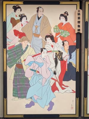 『鰯売戀曳網』の絵看板