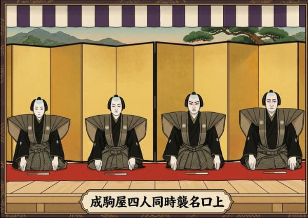 成駒屋の四人同時襲名披露