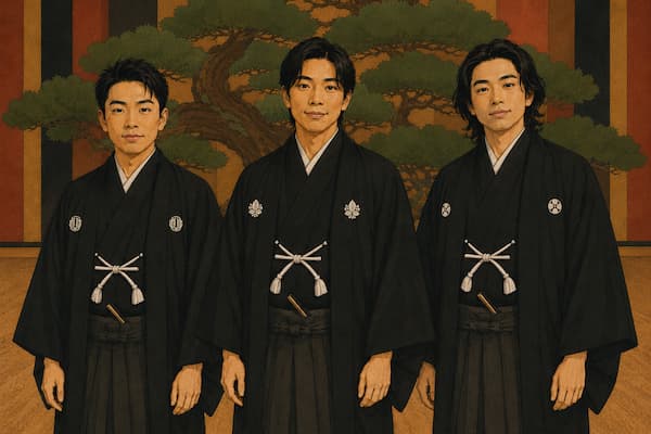 「染團辰」と呼ばれる染五郎・團子・辰之助の三人
