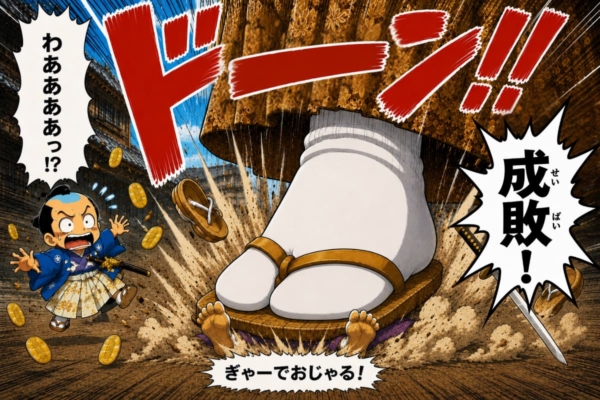 [41-4]黄門様の巨大な足が清少将を成敗