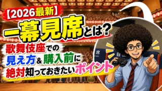 【2026最新】一幕見席とは？歌舞伎座での見え方＆購入前に絶対知っておきたいポイント