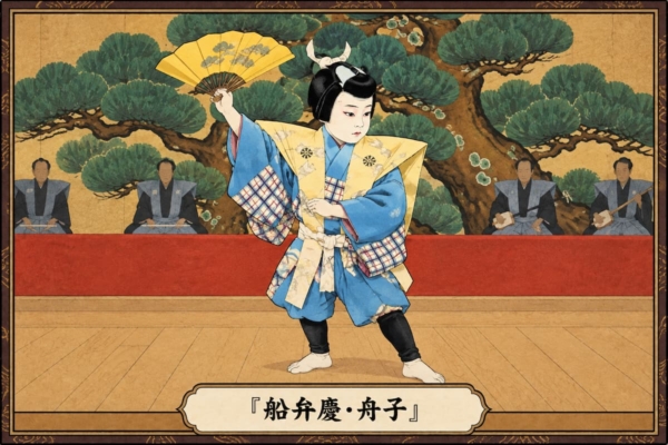 『船弁慶』で舟子を演じる鷹之資